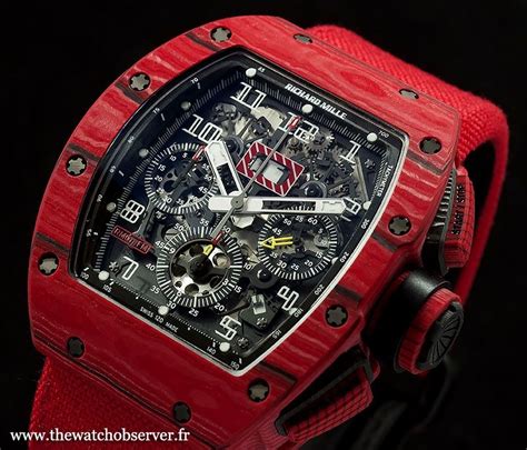 montre richard mille rouge prix|richard mille montre de luxe.